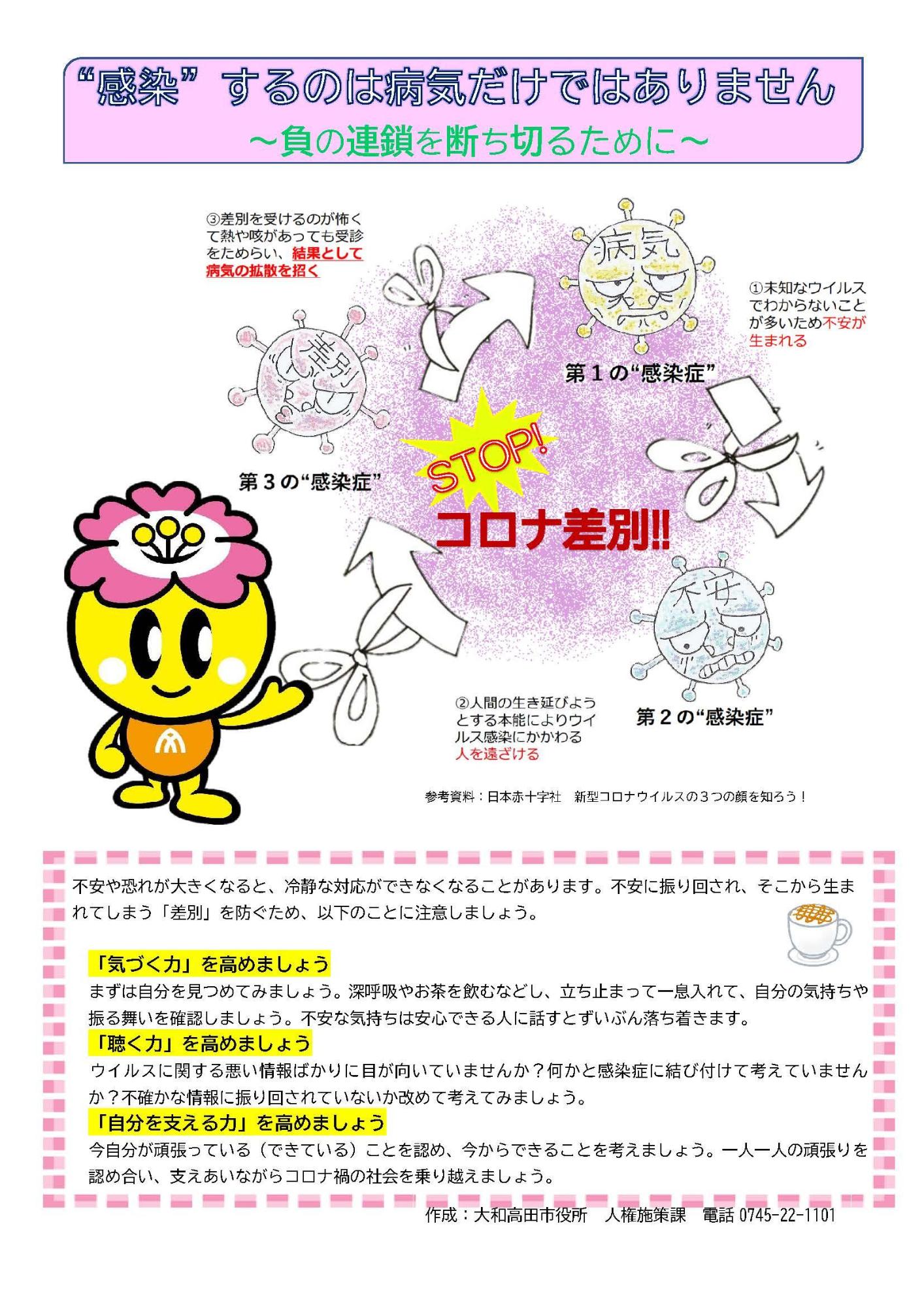 “感染”するのは病気だけではありません~負の連鎖を断ち切るために~のポスター