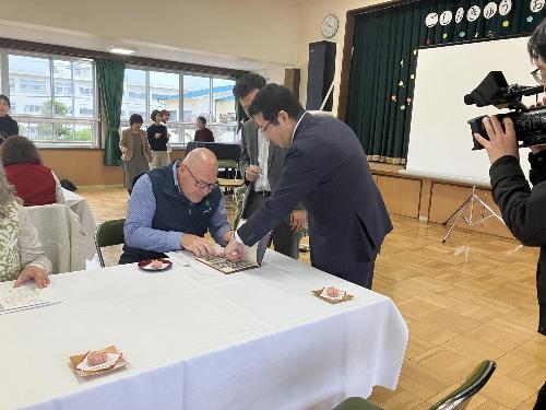 高田カトリック幼稚園見学時の様子