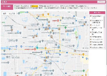 施設マップ画面画像