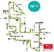 西部線外回りの路線図