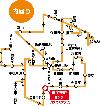 東部線内回りの路線図