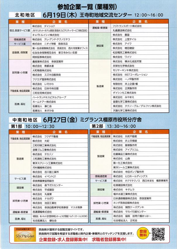 合同企業説明会裏面