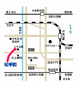桜華殿の位置図