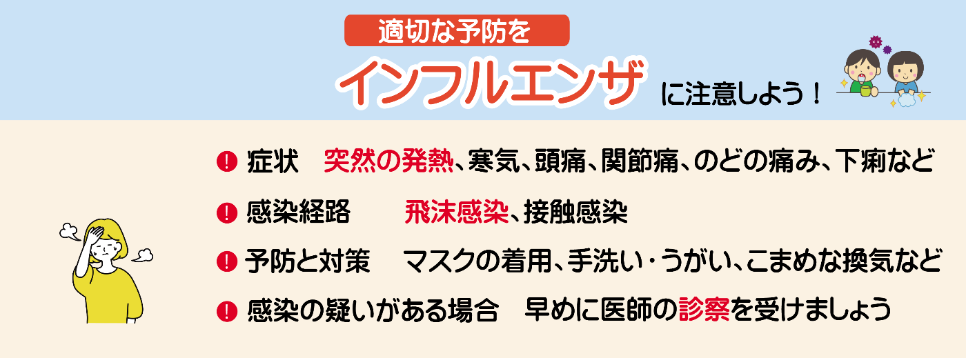 インフルエンザ予防バナー